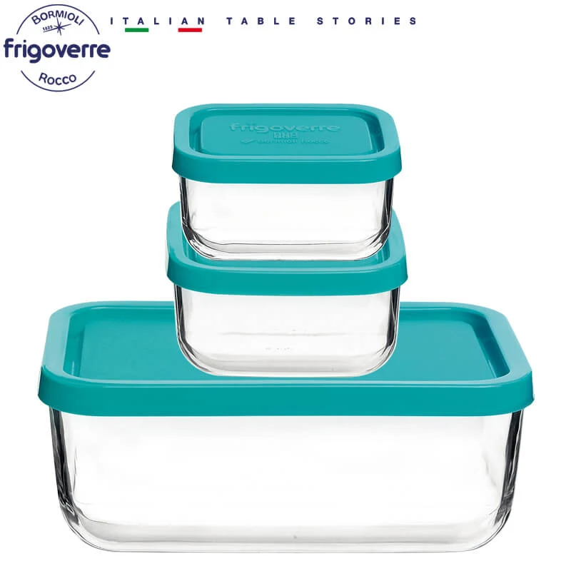 Frigoverre Classic Contenitore Per Alimenti Rettangolare - Set 3 Pz