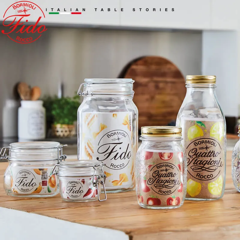 Fido Set Vasetti Ermetici In Vetro - Set 3 Pz