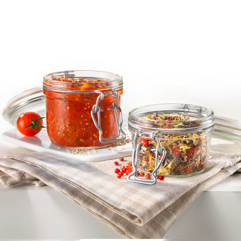 35 cl - Fido Vasetto Ermetico Cilindrico In Vetro - Set 6 Pz