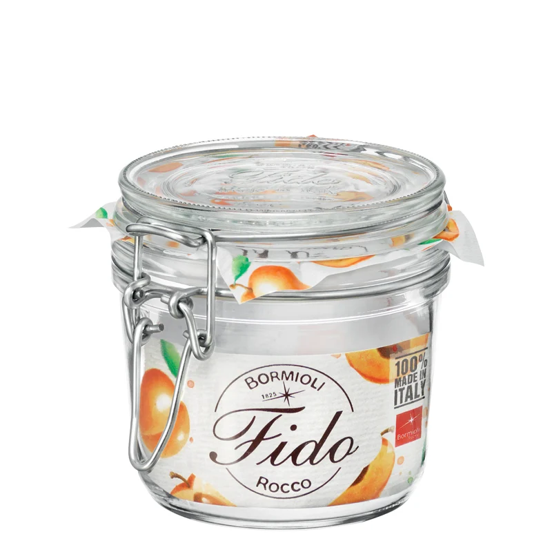 35 cl - Fido Vasetto Ermetico Cilindrico In Vetro - Set 6 Pz