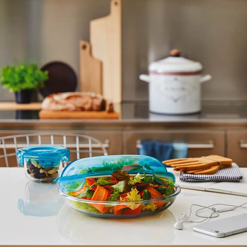 22 cm - Frigoverre Evolution Contenitore Per Alimenti Ermetico In Vetro Temperato