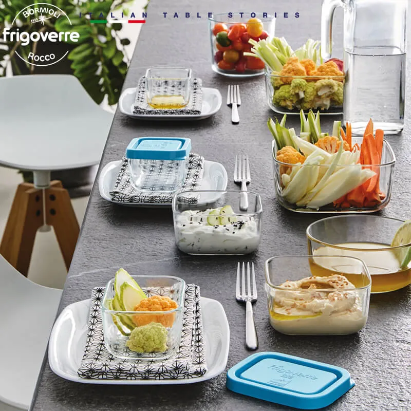 19x19 cm - Frigoverre Classic Contenitore Per Alimenti Quadrato