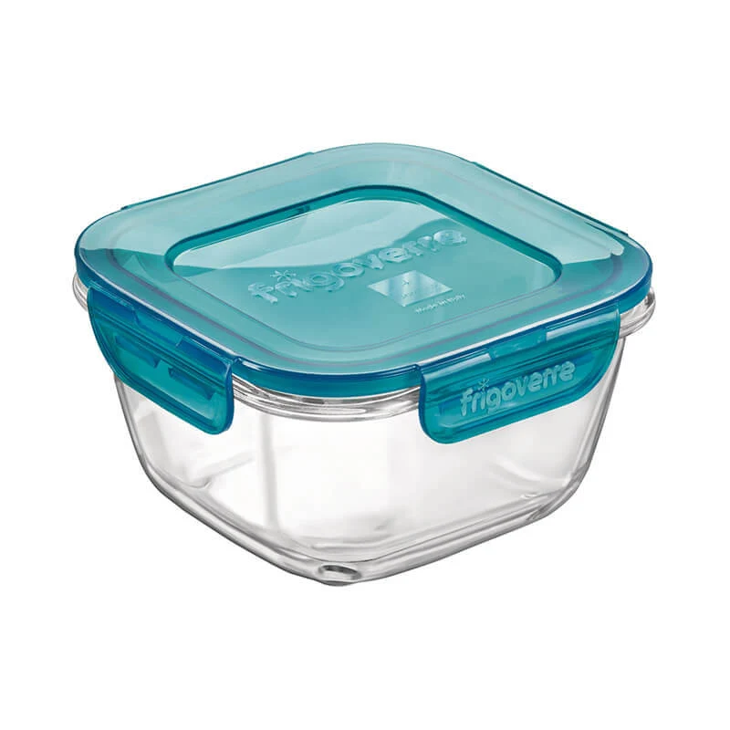 14x14 cm - Frigoverre Evolution Contenitore Per Alimenti Ermetico In Vetro Temperato