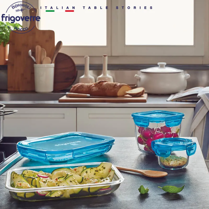 14 cm - Frigoverre Evolution Contenitore Per Alimenti Ermetico In Vetro Temperato
