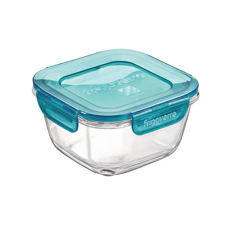 12x12 cm - Frigoverre Evolution Contenitore Per Alimenti Ermetico In Vetro Temperato
