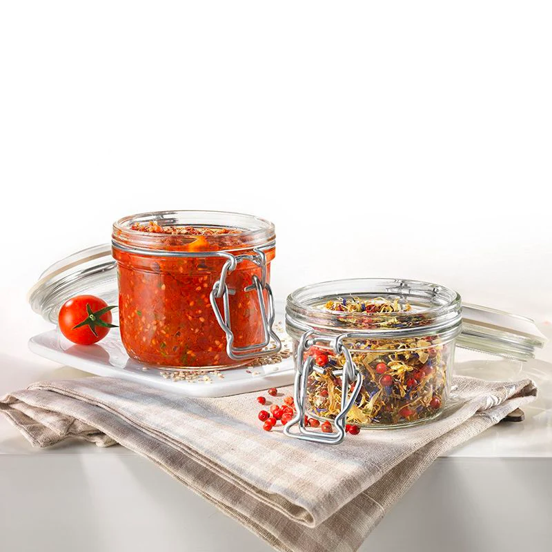 12.5 cl - Fido Vasetto Ermetico Cilindrico In Vetro - Set 6 Pz