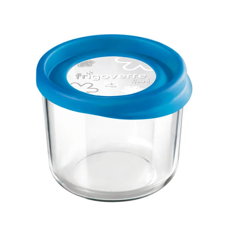 12 cm - Frigoverre Fun Contenitore Per Alimenti Rotondo In Vetro