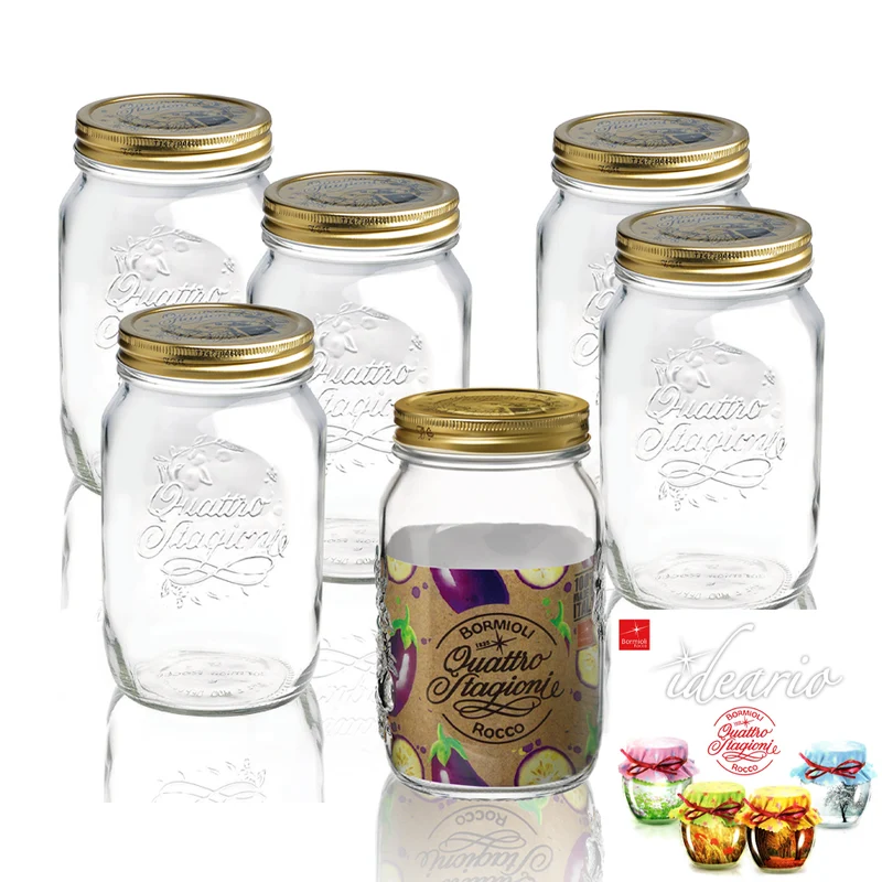 100 cl - Quattro Stagioni Vasetto Con Ricettario - Set 6 Pz