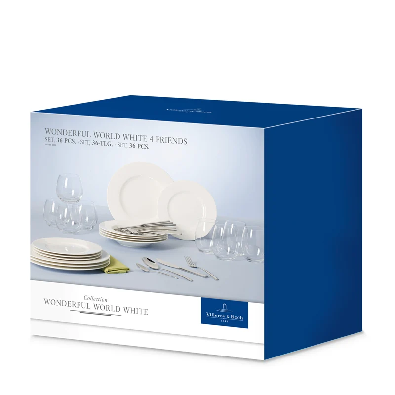 Wonderful Word Servizio Tavola Per 4 Persone - Set 36 Pz
