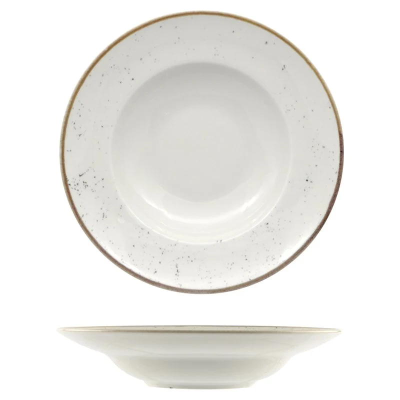 26.5 cm - Stains Piatto Pasta In Porcellana - Set 6 Pz