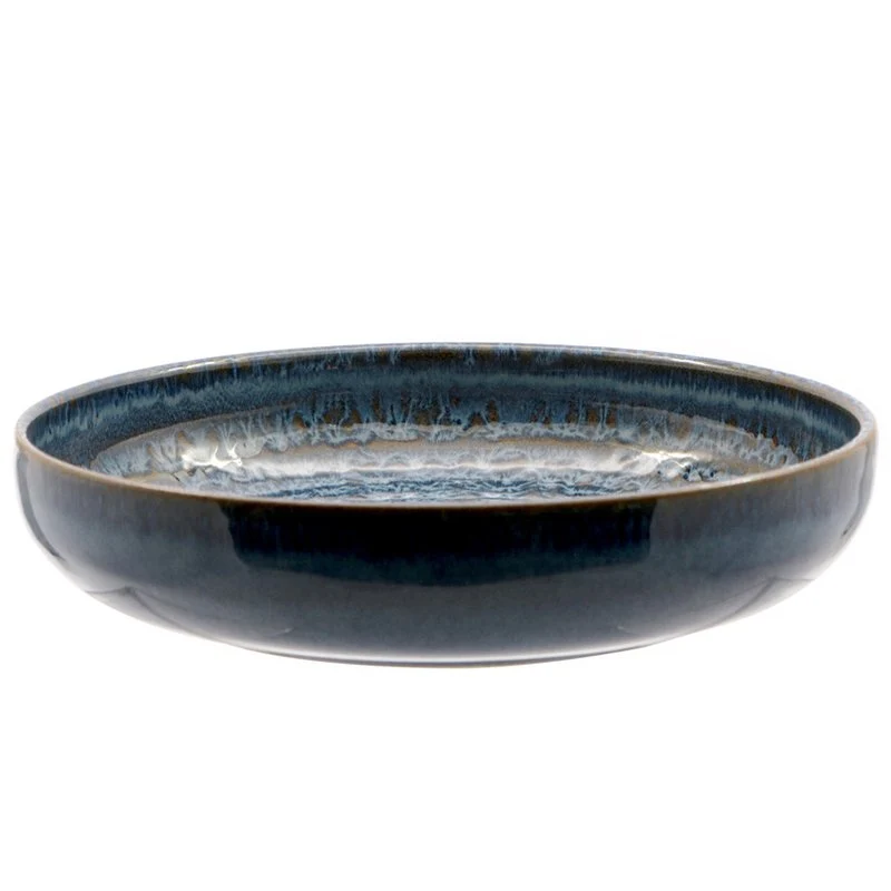 22 cm - Okeanos Piatto Fondo In Stoneware - Set 4 Pz