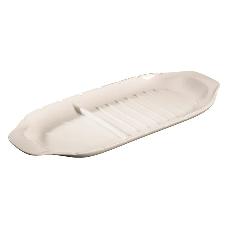52x22 cm - BBQ Passion Piatto Portata In Porcellana