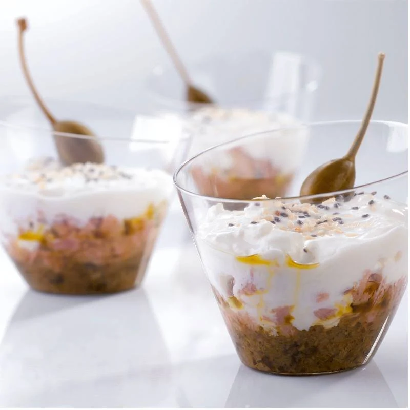 8.1x7.3 cm - Tableware, Buffet & Display Bicchierino Monoporzione In Polistirolo - Set 100 Pz