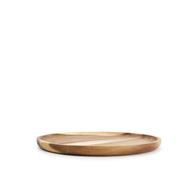 24 cm - Vassoio Rotondo In Legno
