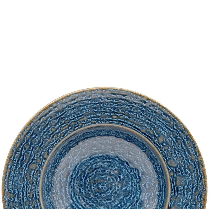 27 cm - Okeanos Piatto Pasta In Stoneware - Set 4 Pz