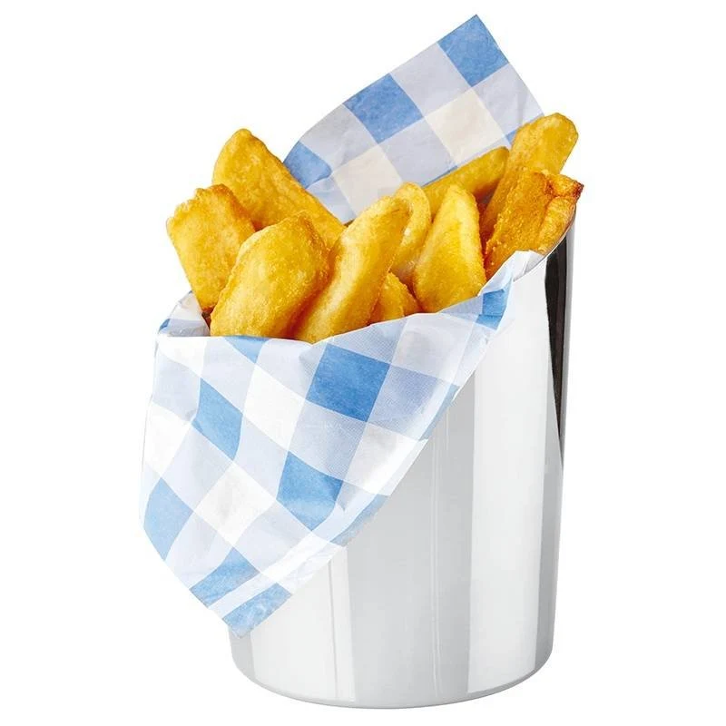 9.5 cm - Tableware Buffet & Display Cestello Porta Snack In Acciaio Inox
