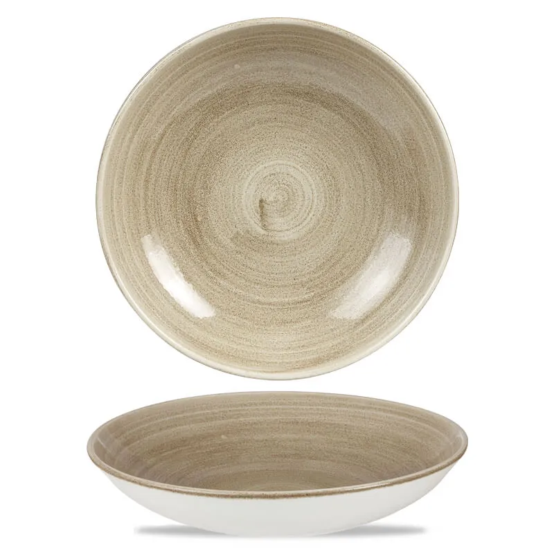 24.8 cm - Stonecast Piatto Fondo Rotondo In Porcellana Vetrificata