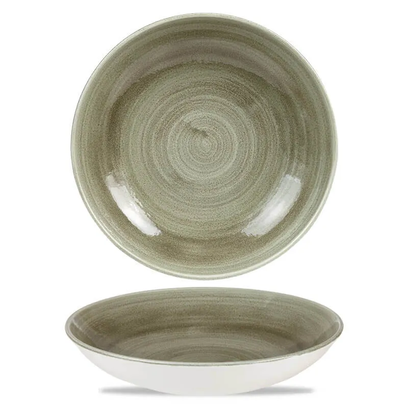 24.8 cm - Stonecast Piatto Fondo Rotondo In Porcellana Vetrificata
