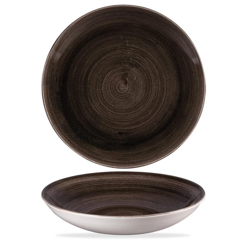 24.8 cm - Stonecast Piatto Fondo Rotondo In Porcellana Vetrificata