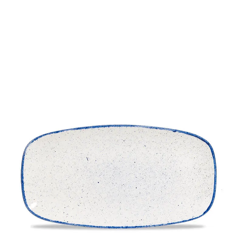35.5x18.9 cm - Stonecast Piatto Vassoio Rettangolare In Porcellana Vetrificata