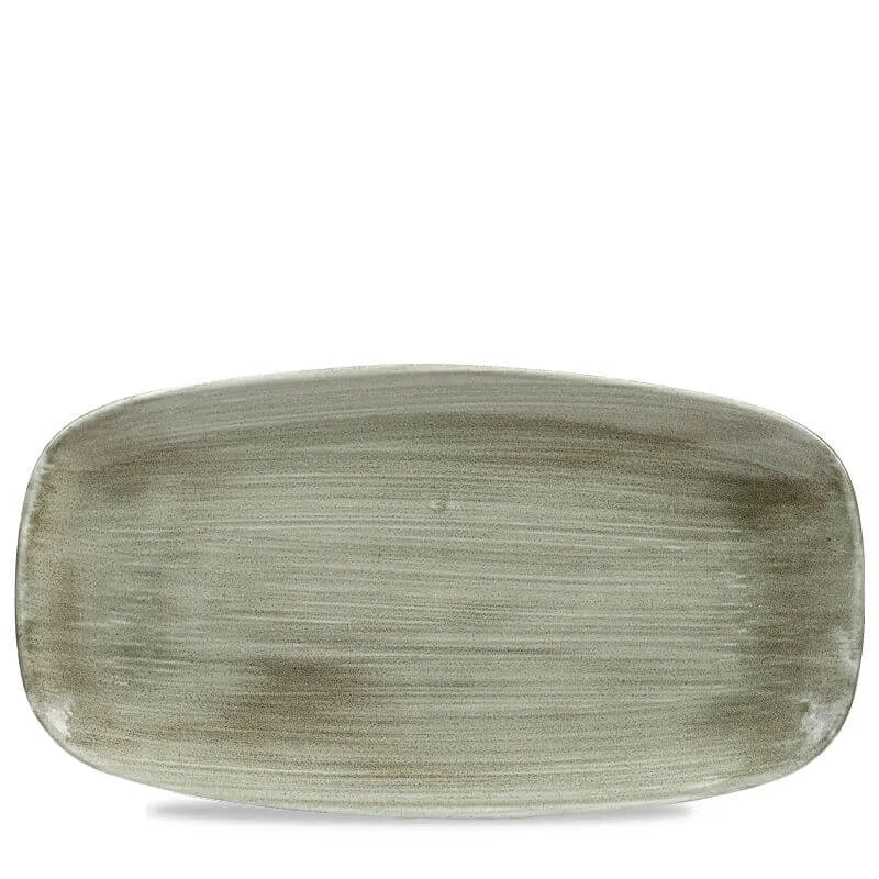35.5x18.9 cm - Stonecast Piatto Vassoio Rettangolare In Porcellana Vetrificata
