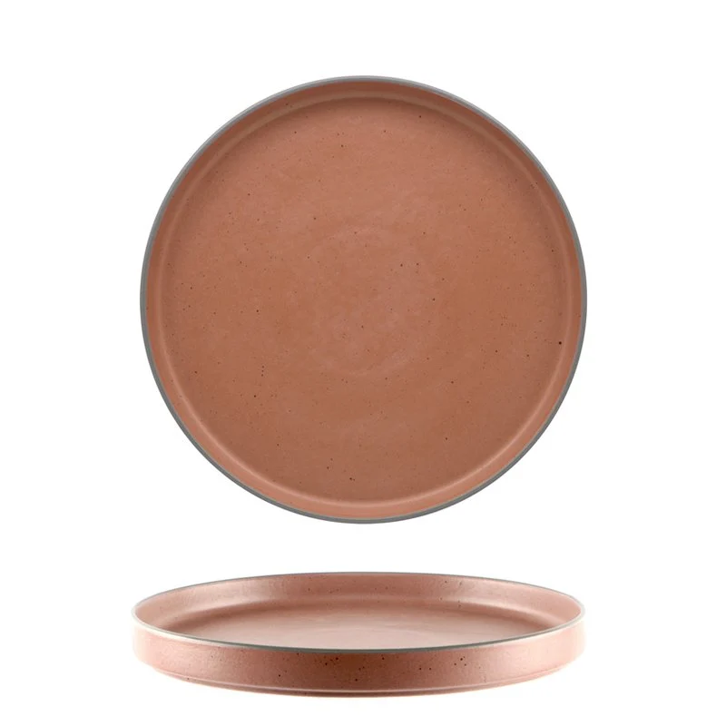 21 cm - Selas Piatto Piano In Porcellana - Set 4 Pz