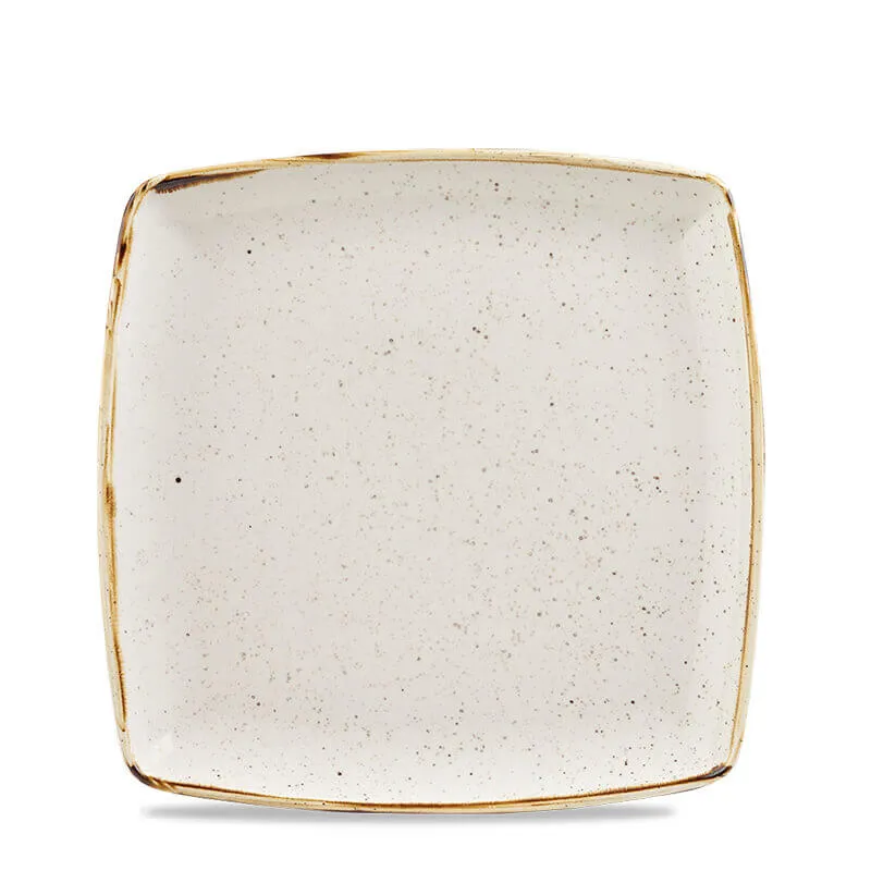 26.8x26.8 cm - Stonecast Piatto Piano Quadrato In Porcellana Vetrificata