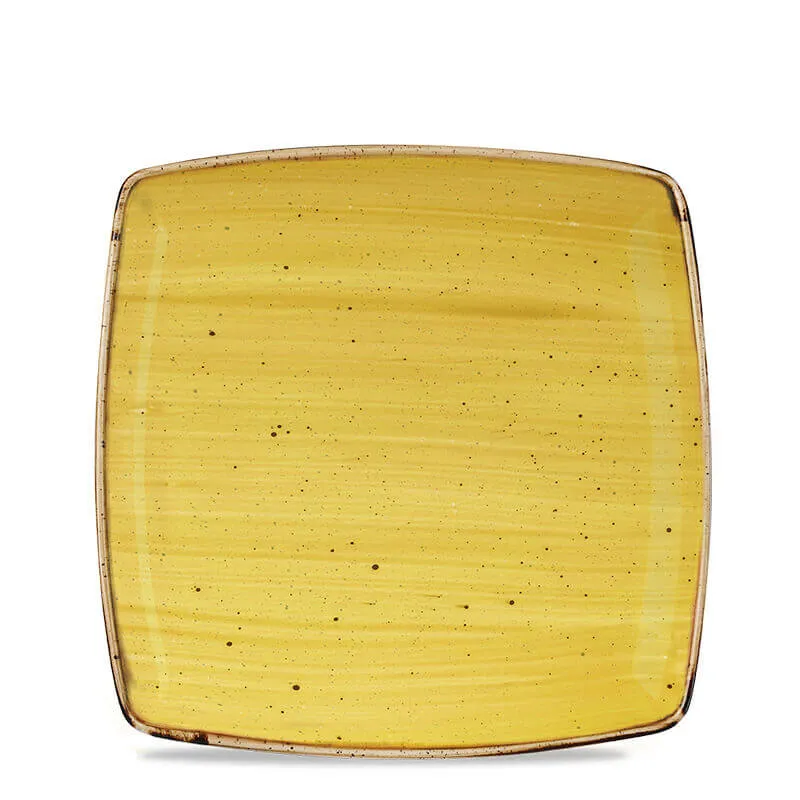 26.8x26.8 cm - Stonecast Piatto Piano Quadrato In Porcellana Vetrificata