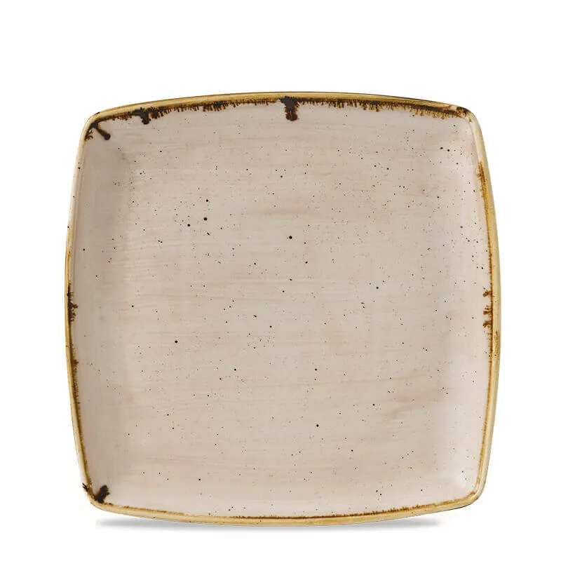 26.8x26.8 cm - Stonecast Piatto Piano Quadrato In Porcellana Vetrificata