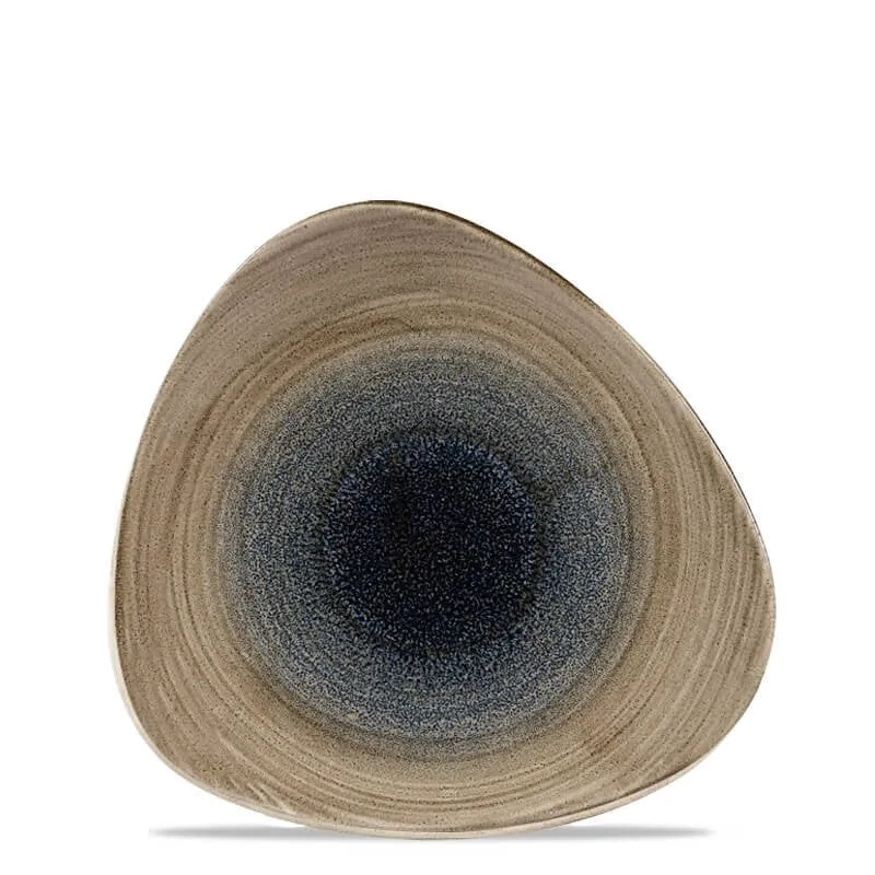 22.9 cm - Stonecast Piatto Piano Triangolare In Porcellana Vetrificata