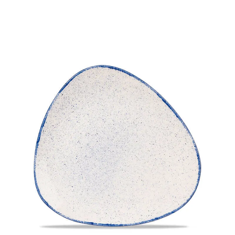 22.9 cm - Stonecast Piatto Piano Triangolare In Porcellana Vetrificata