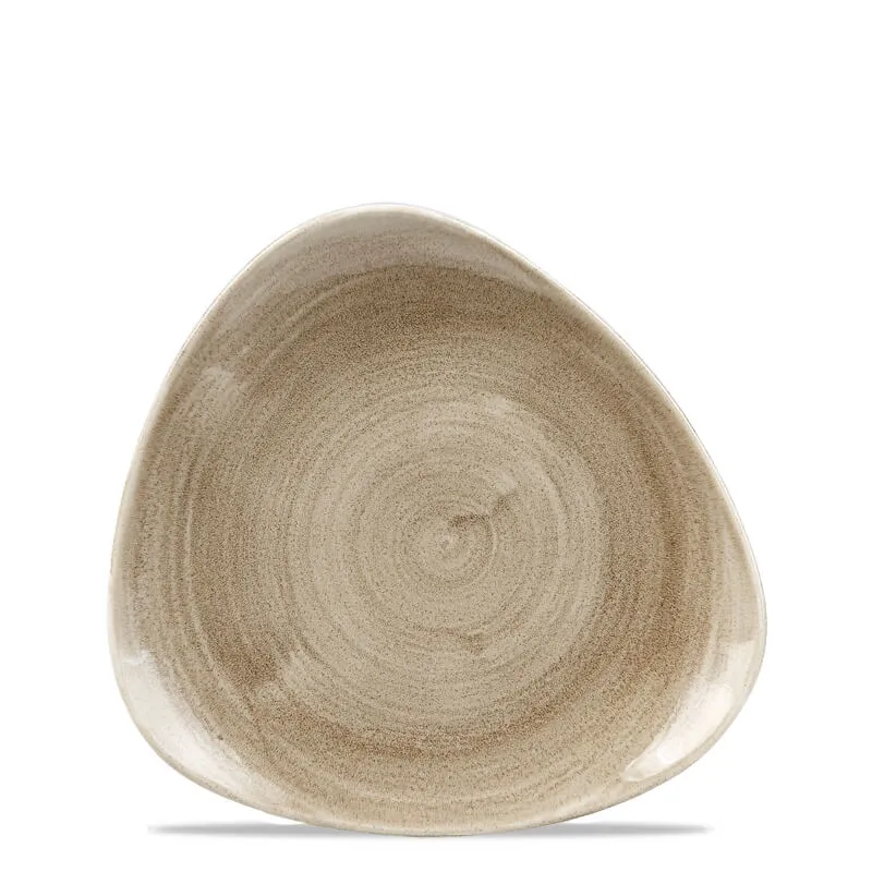 22.9 cm - Stonecast Piatto Piano Triangolare In Porcellana Vetrificata