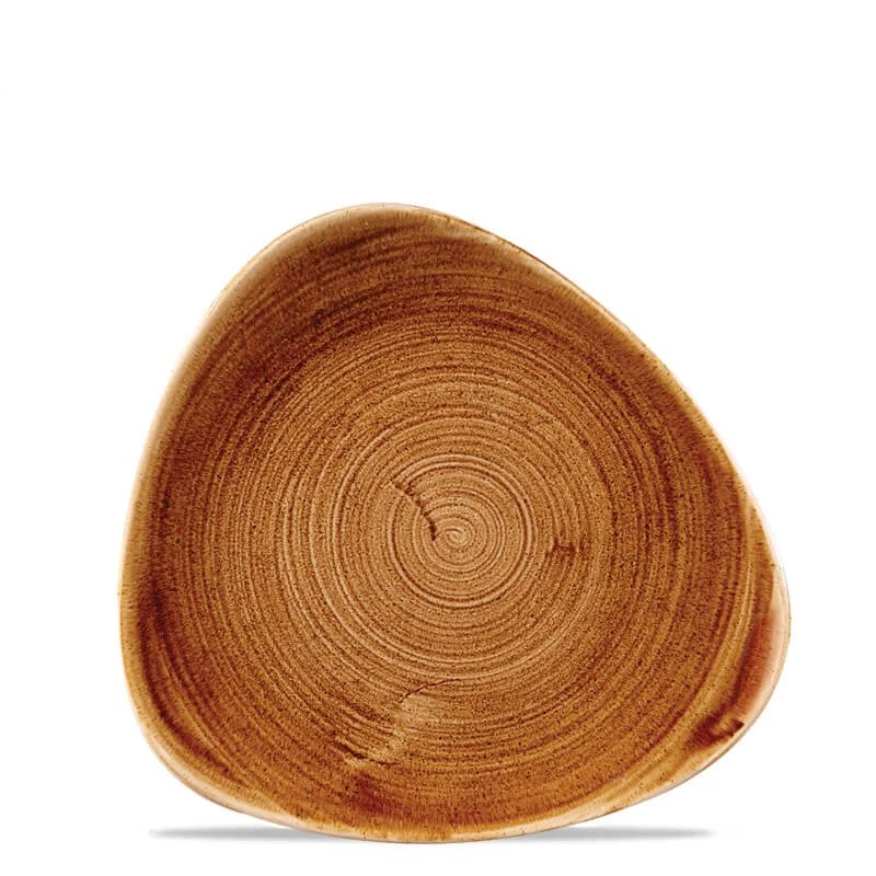 22.9 cm - Stonecast Piatto Piano Triangolare In Porcellana Vetrificata