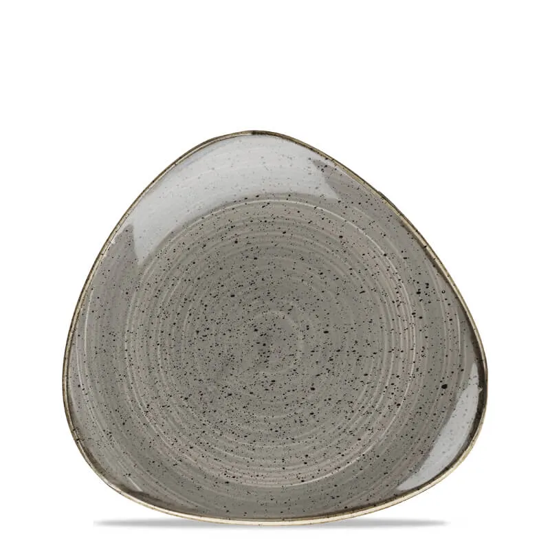 22.9 cm - Stonecast Piatto Piano Triangolare In Porcellana Vetrificata