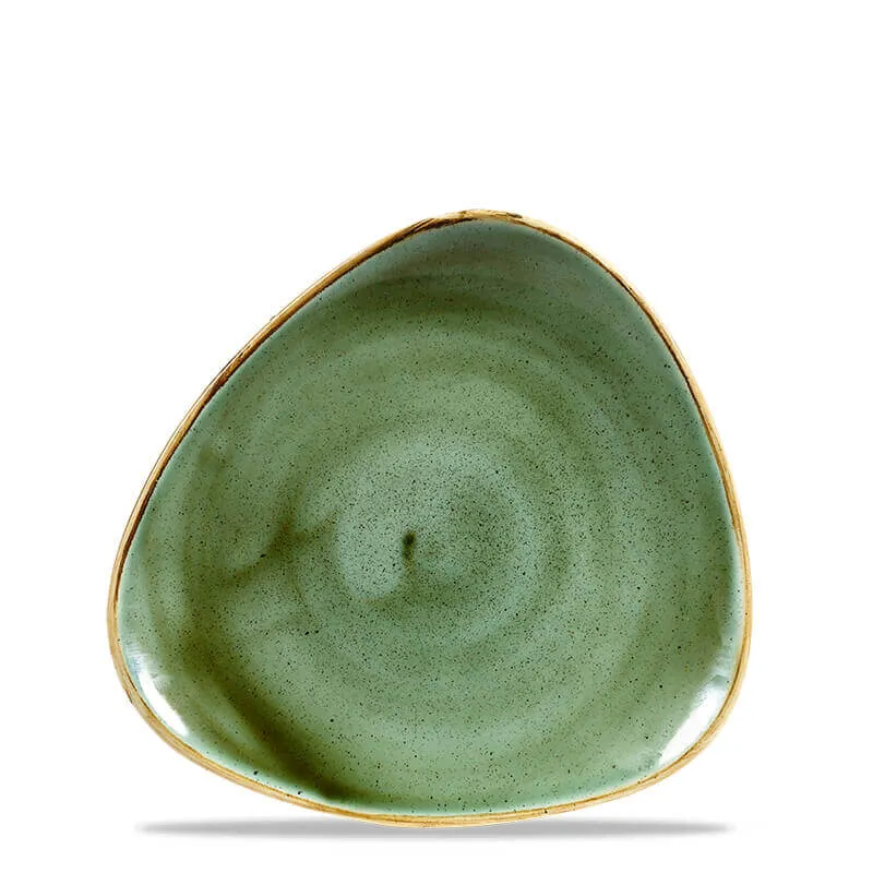22.9 cm - Stonecast Piatto Piano Triangolare In Porcellana Vetrificata