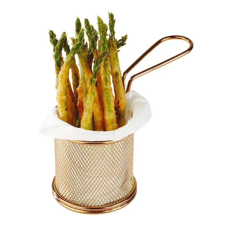 9 cm - Tableware Buffet & Display Cestello Porta Snack In Acciaio Inox