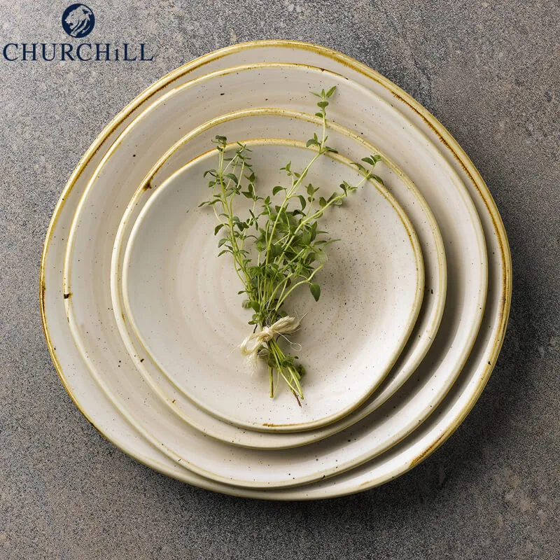 26 cm - Stonecast Piatto Piano Rotondo In Porcellana Vetrificata