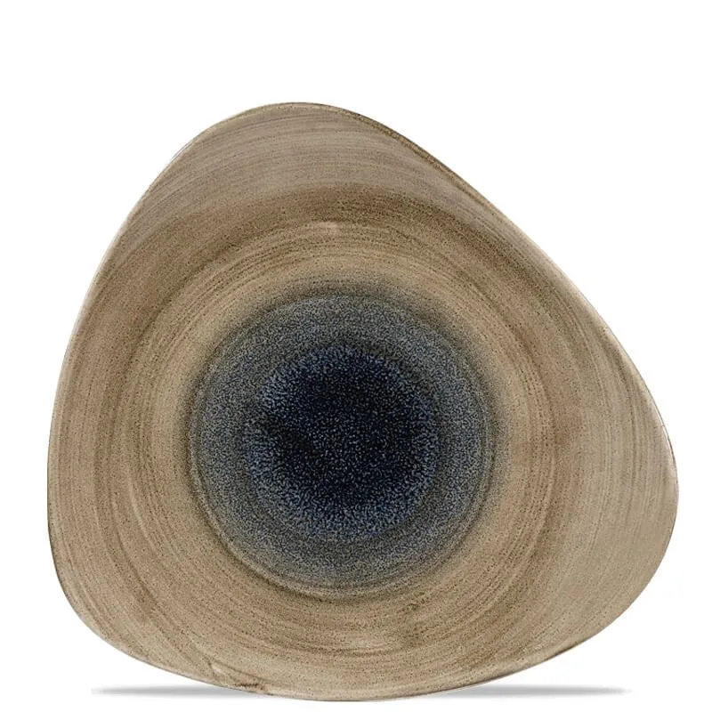 26.5x26.5 cm - Stonecast Piatto Piano Triangolare In Porcellana Vetrificata