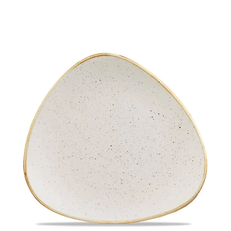 26.5x26.5 cm - Stonecast Piatto Piano Triangolare In Porcellana Vetrificata