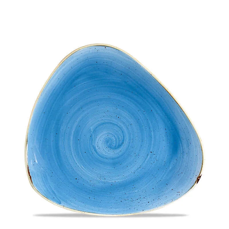 26.5x26.5 cm - Stonecast Piatto Piano Triangolare In Porcellana Vetrificata