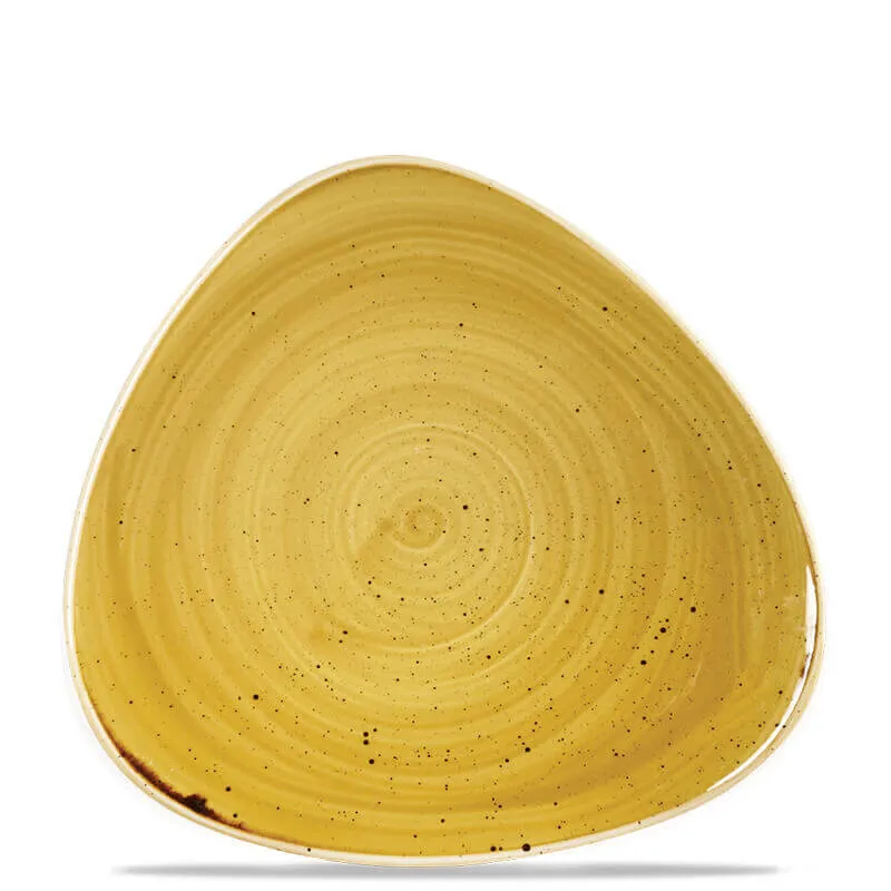 26.5x26.5 cm - Stonecast Piatto Piano Triangolare In Porcellana Vetrificata