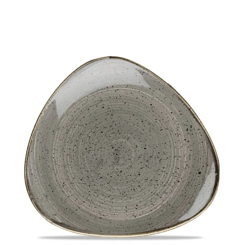 26.5x26.5 cm - Stonecast Piatto Piano Triangolare In Porcellana Vetrificata