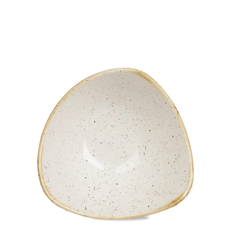 18.5x18.5 cm - Stonecast Piatto Fondo Triangolare In Porcellana Vetrificata