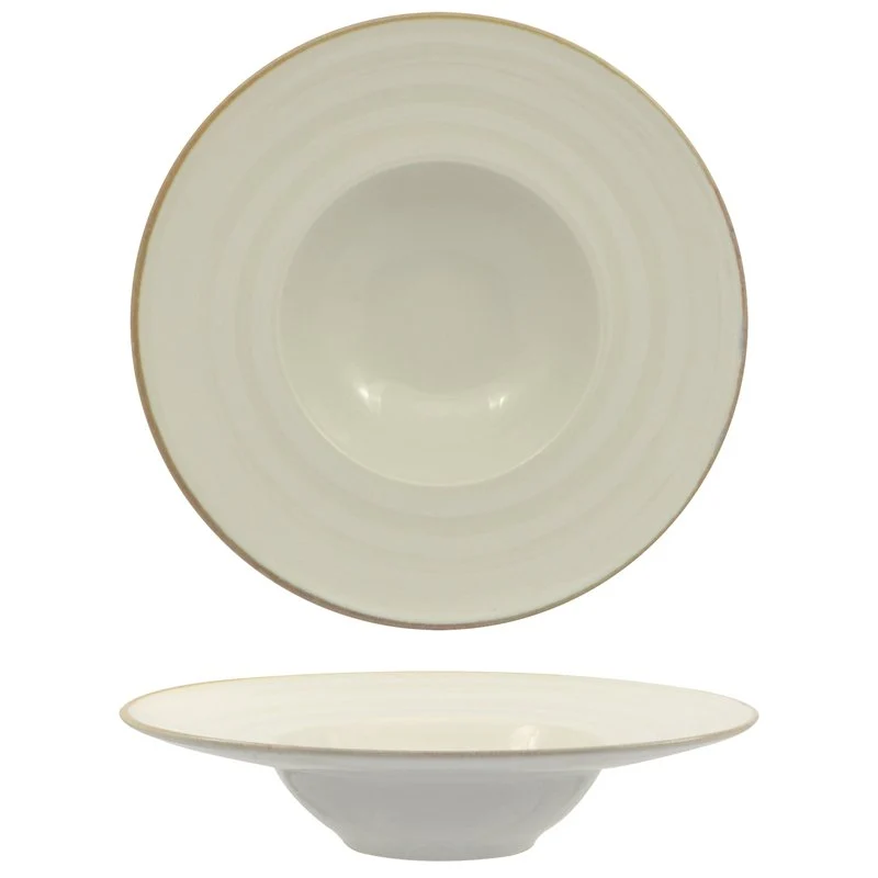 27.5 cm - Vortex Piatto Pasta In Porcellana - Set 6 Pz