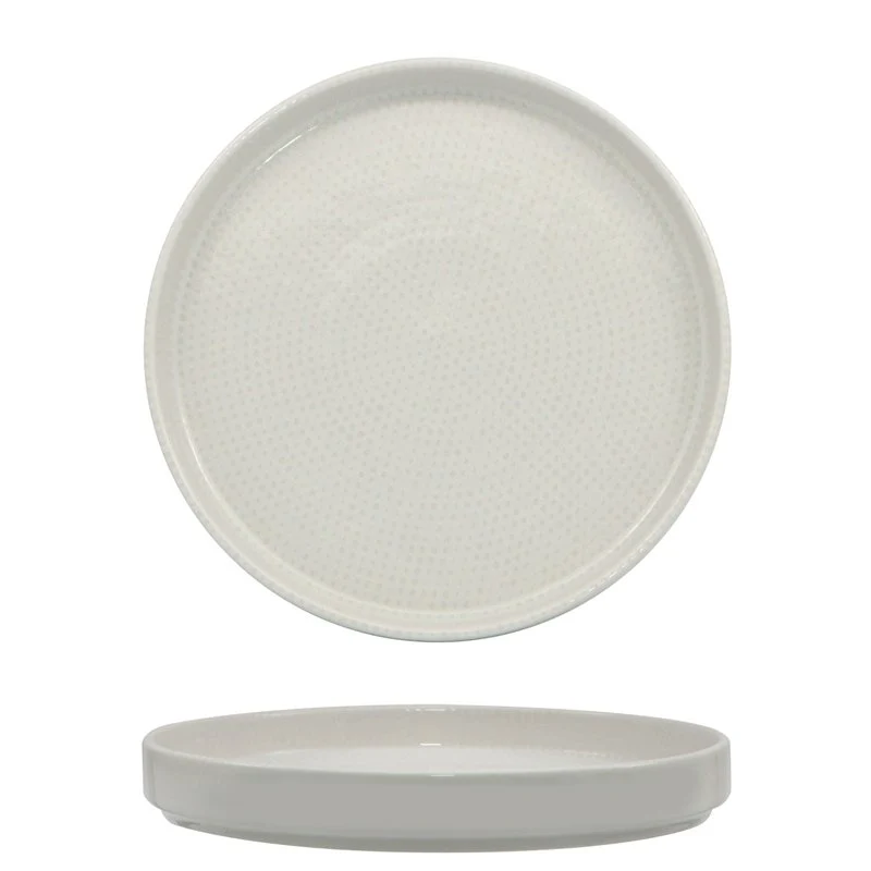 28 cm - Nail Piatto Piano In Porcellana - Set 6 Pz