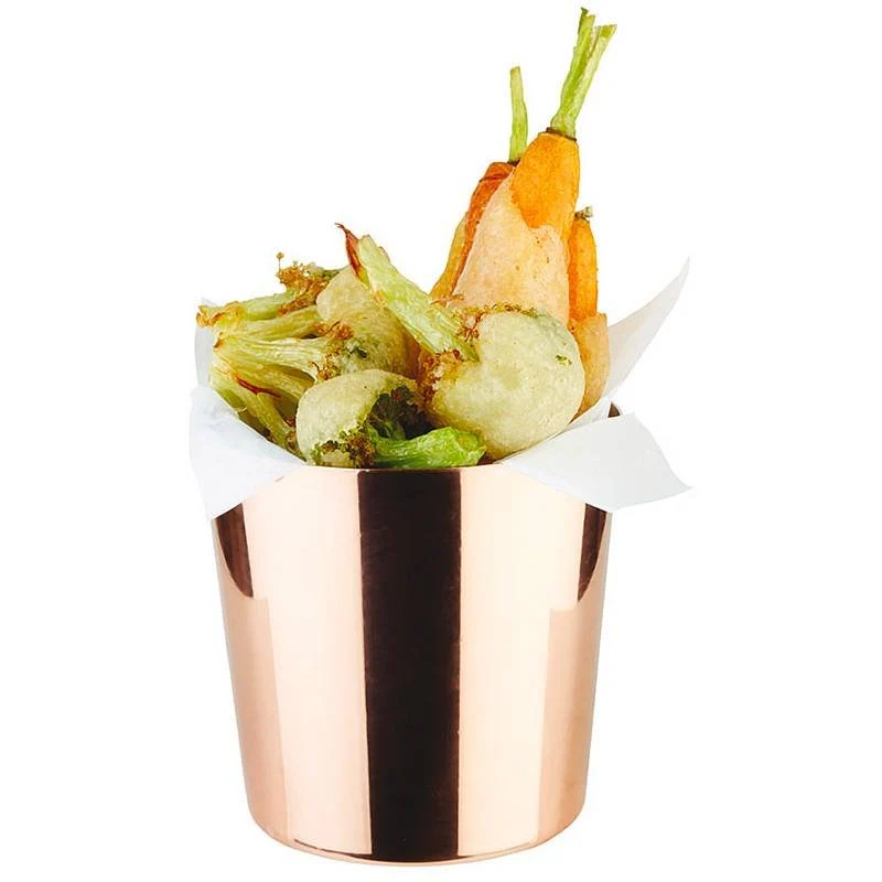 8.5 cm - Tableware Buffet & Display Cestello Porta Snack In Acciaio Inox