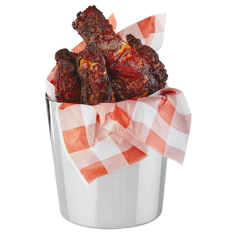 8.5 cm - Tableware Buffet & Display Cestello Porta Snack In Acciaio Inox