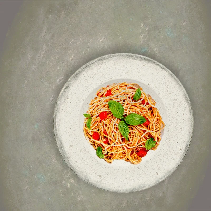 27.5 cm - Lace Piatto Pasta In Stoneware - Set 4 Pz