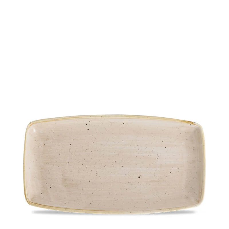 35x18.5 cm - Stonecast Piatto Vassoio Rettangolare In Porcellana Vetrificata