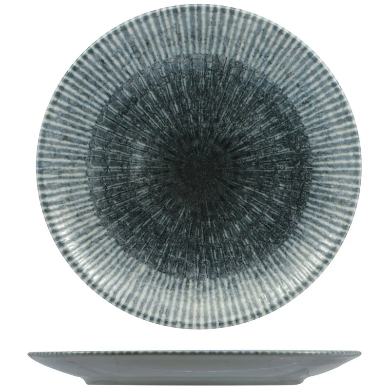 28 cm - Space Piatto Piano In Porcellana - Set 6 Pz